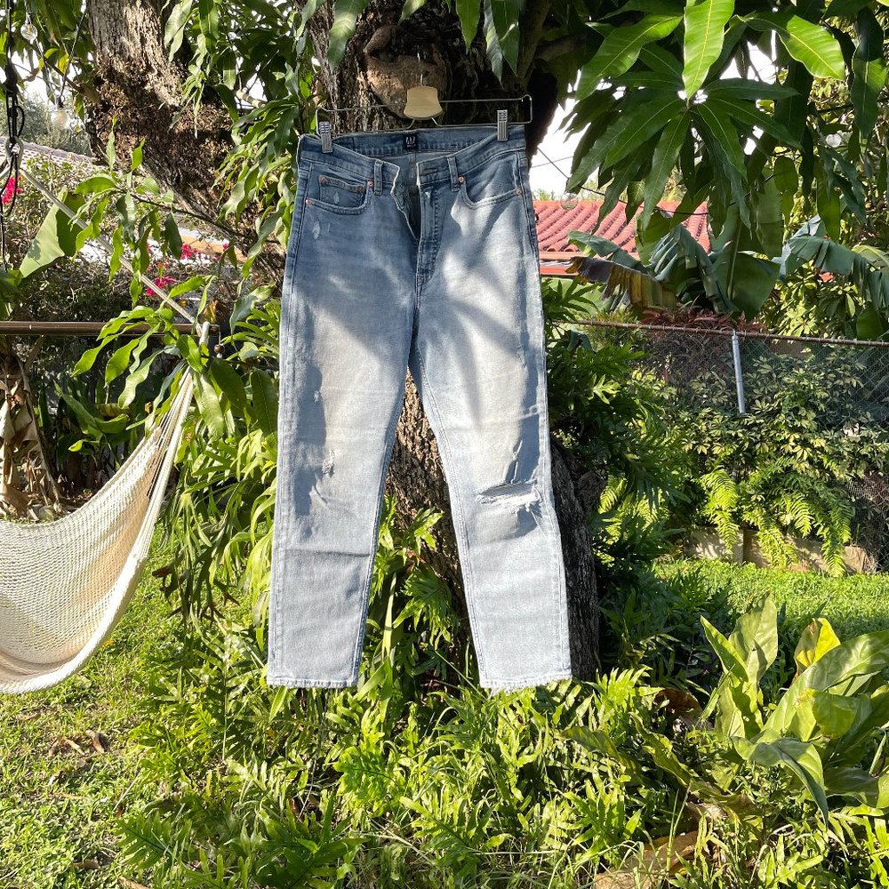 High Rise Cigarette Jeans with Secret Smoothing Pockets